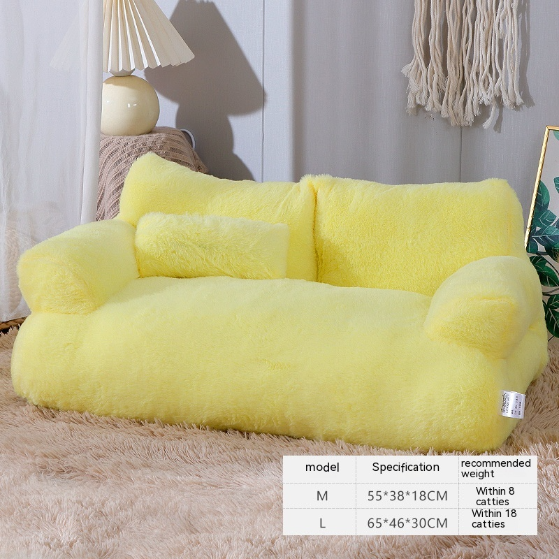 Luxury Plush Cat & Small Dog Bed