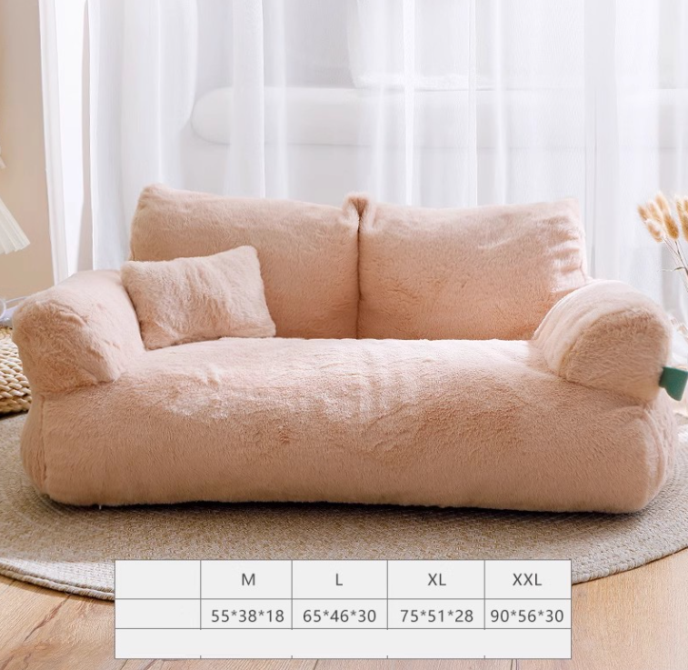 Luxury Plush Cat & Small Dog Bed