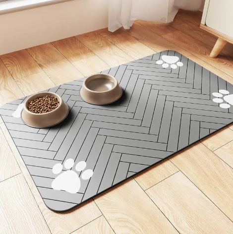 Splash-Proof Pet Feeding Mat - additional angle view