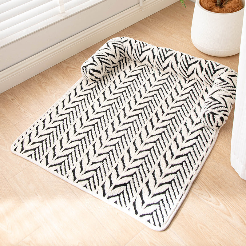 Cross-Border Hot-Selling Anti-Scratch Pet Mat, New Plush Thickened Non-Slip Sofa Dog Bed, Pet Supplies