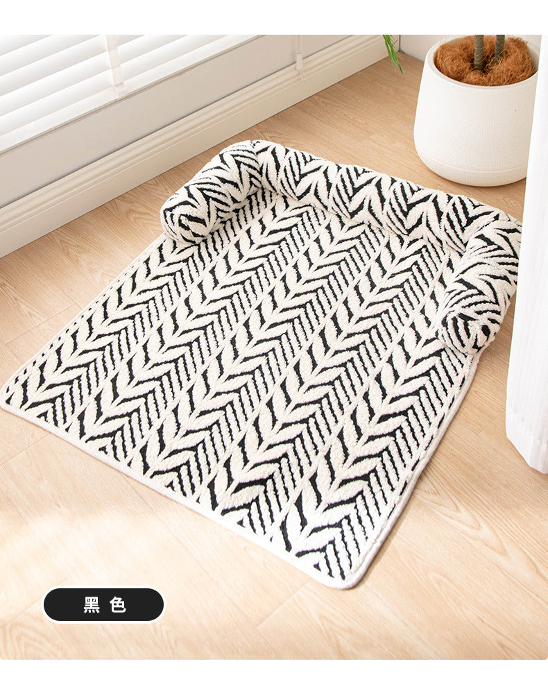 Cross-Border Hot-Selling Anti-Scratch Pet Mat, New Plush Thickened Non-Slip Sofa Dog Bed, Pet Supplies