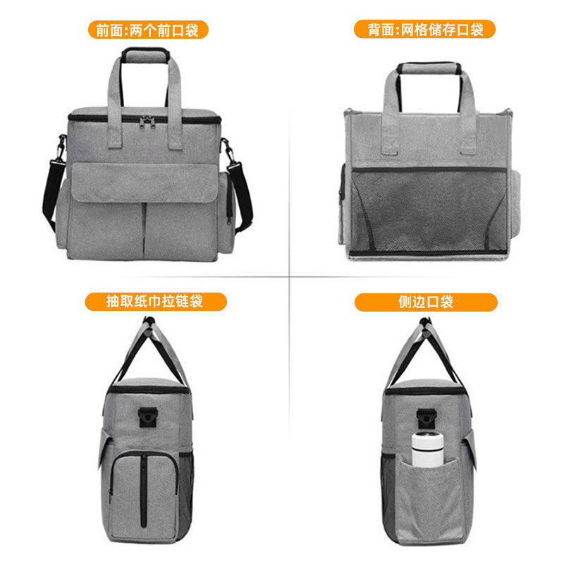 Large-Capacity Dog Food and Cat Food Backpack, Pet Travel Bag, Foldable Snack Bag, Dog Bag, Cat Bag, Portable Cross-Body Bag