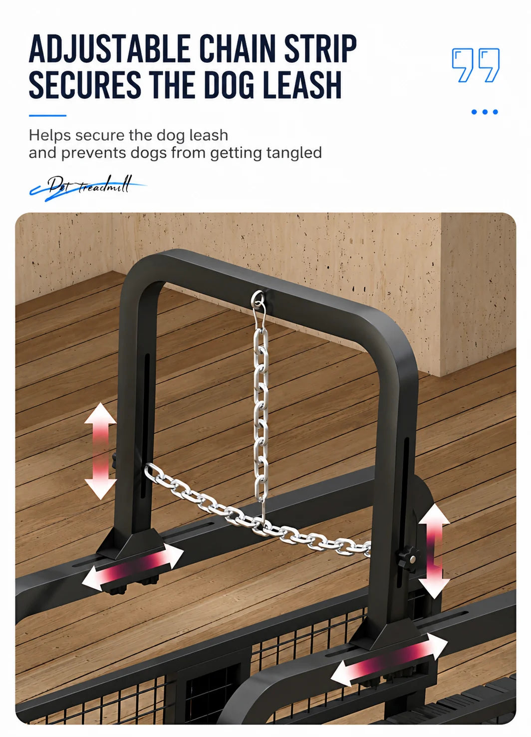 Dog Treadmill, Non-motorized, Quiet, Smooth, Adjustable Pet Treadmill, Pit Bull Training Equipment with Brakes and Speedometer