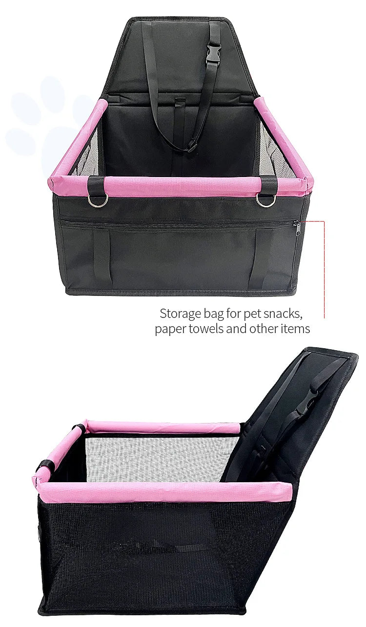 Pet Car Cushion Dog Cat Safety Seat Cushion Rear Seat Special Outgoing Waterproof Car Seat Kennel Bed Small Pet Carrying Basket