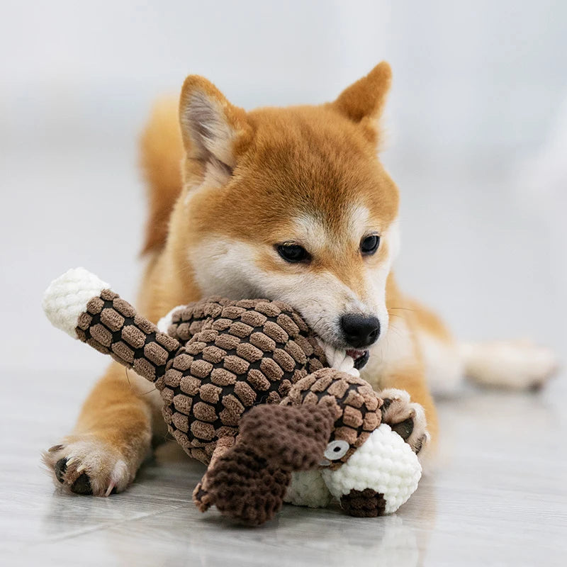 Plush Donkey Chew Toy for Large Dogs