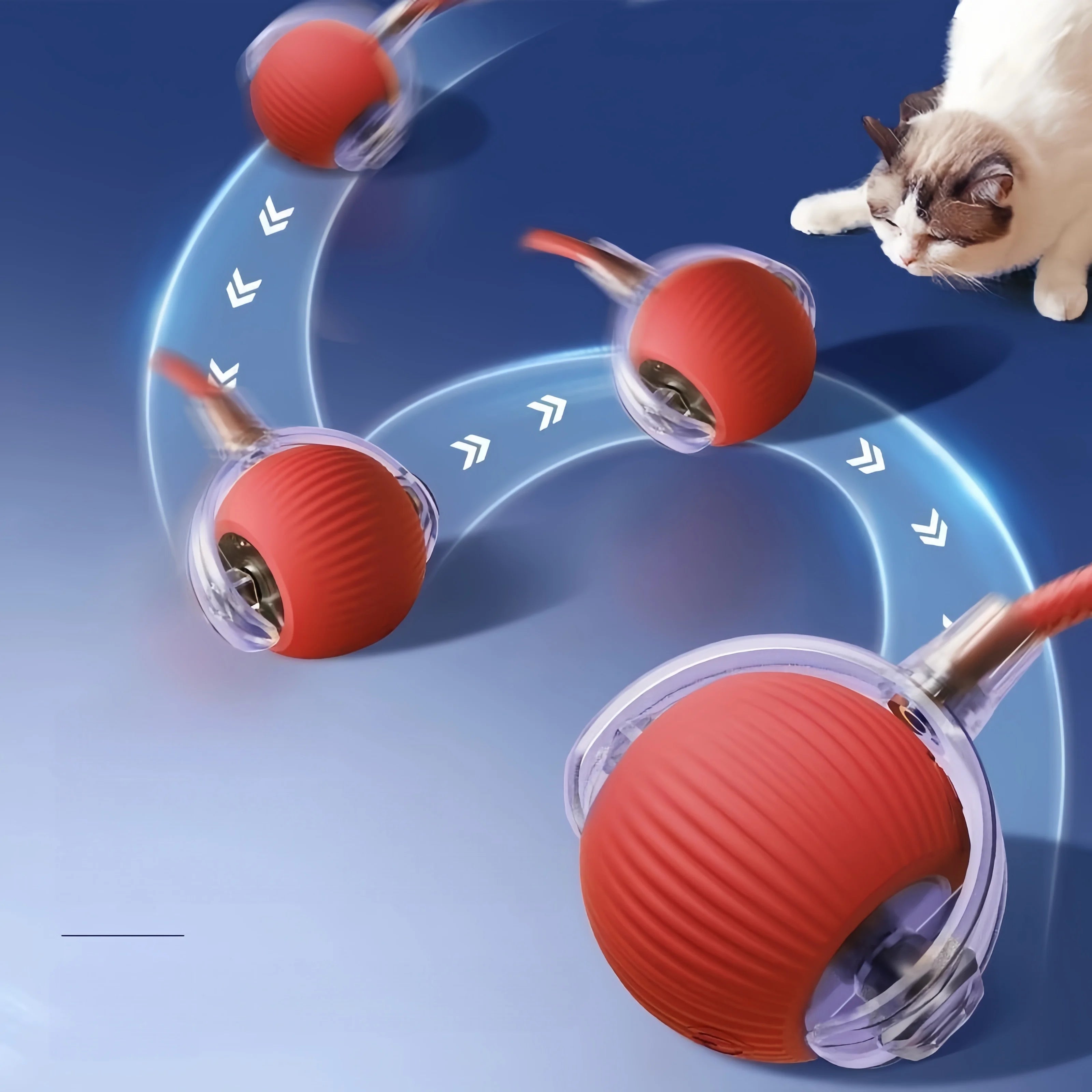 Automatic Rolling Ball Toy - close-up detail view