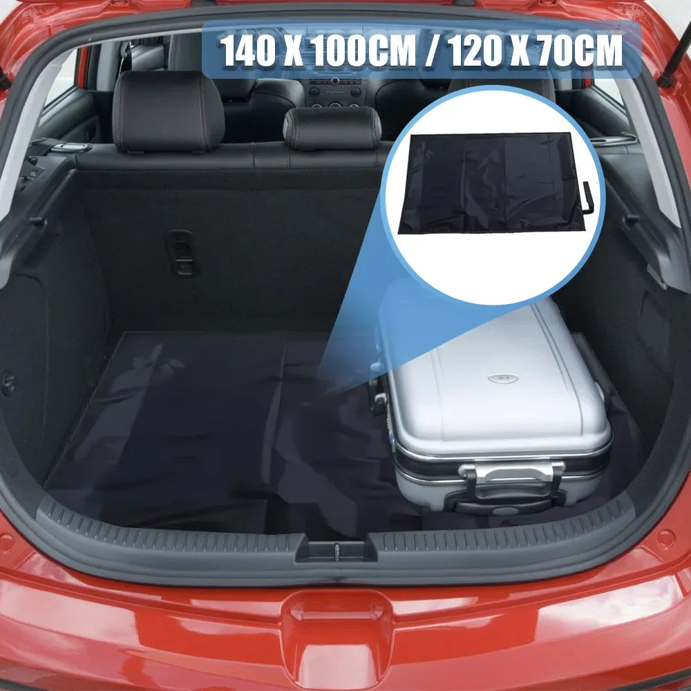 1PC Universal Waterproof Polyester Fiber Cargo Mat Portable Dustproof Luggage Liner Pet Mat for Car SUV Trunk Protection