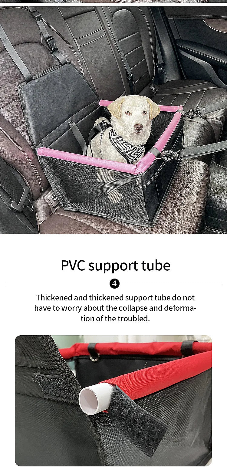 Pet Car Cushion Dog Cat Safety Seat Cushion Rear Seat Special Outgoing Waterproof Car Seat Kennel Bed Small Pet Carrying Basket