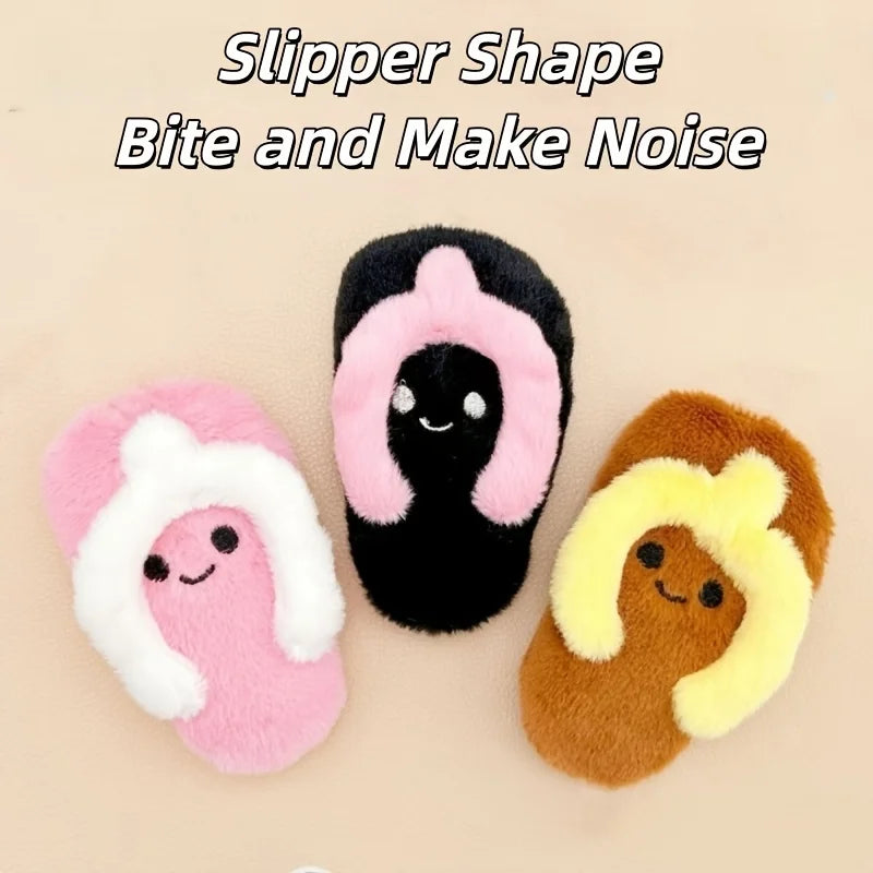 Slipper-Shaped Dental Chew Toy - close-up detail view