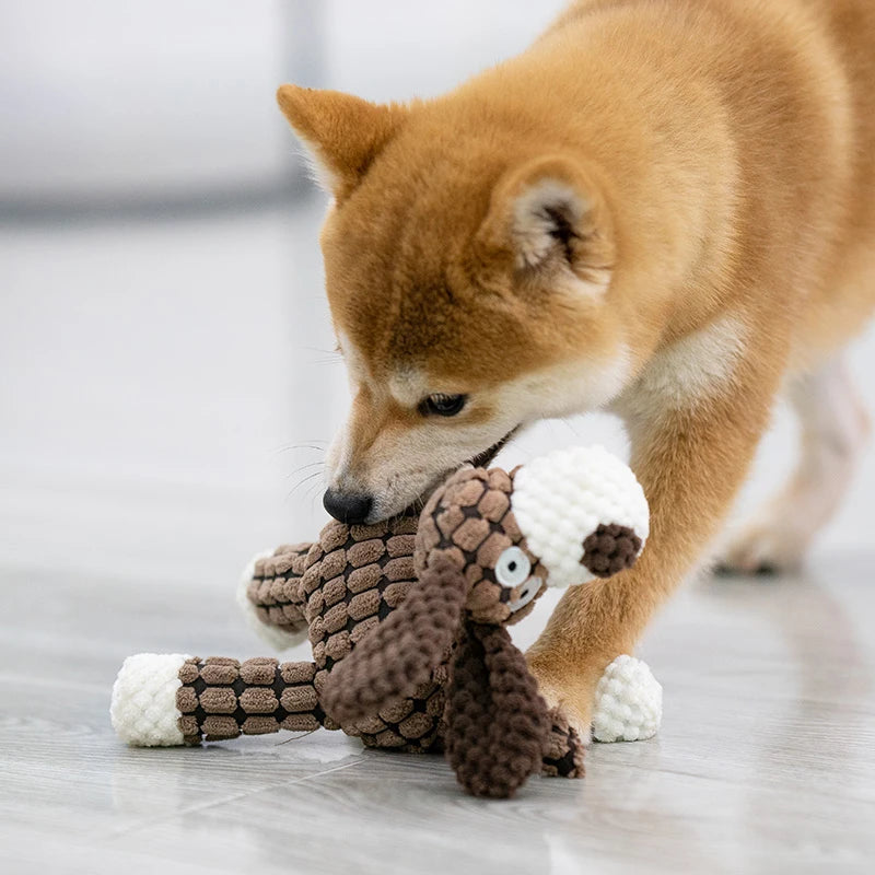 Plush Donkey Chew Toy for Large Dogs