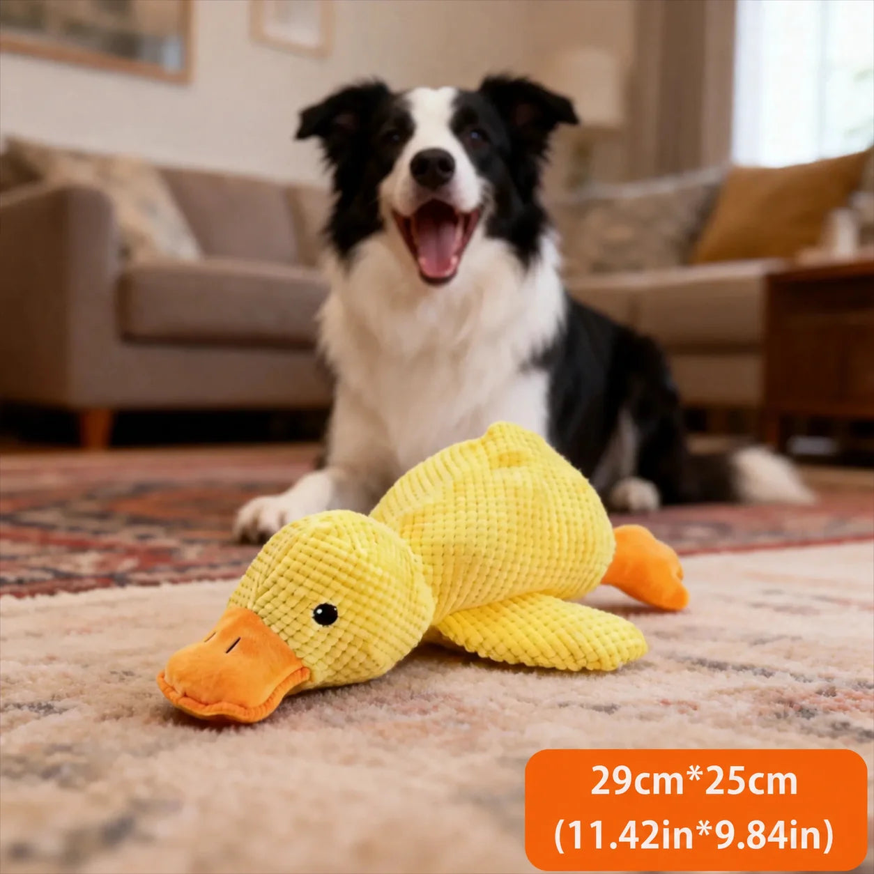 Sleeping Duck Plush Squeaky Dog Toy