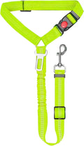 Adjustable Pet Car Seat Belt With Shock Absorbing Elastic Universal Clip Reflective Pet Car Seat Belt Pet Outdoor Supplies