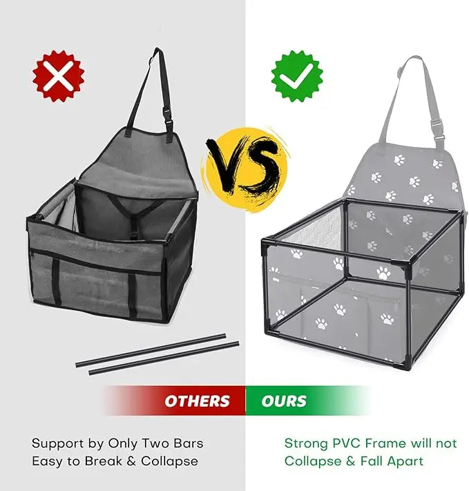 Pet Car Cushion Dog Cat Safety Seat Cushion Rear Seat Special Outgoing Waterproof Car Seat Kennel Bed Small Pet Carrying Basket