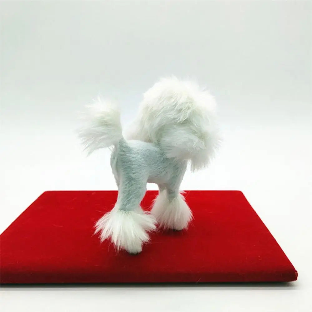 Dog Photo Prop Plush Figurine - in use