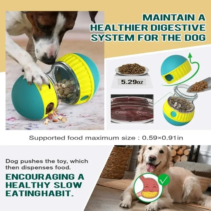 Interactive Rolling Track Treat Toy for Dogs