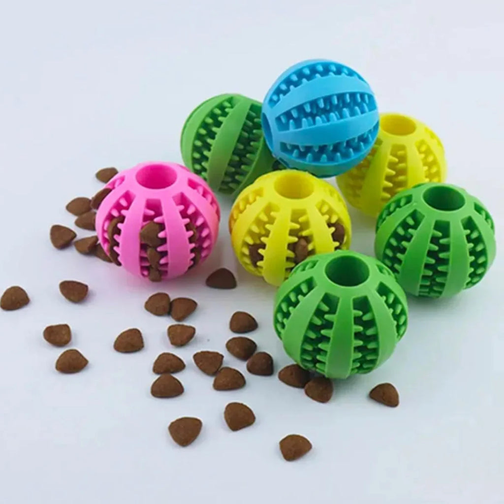 Interactive Treat-Dispensing Dental Chew Ball