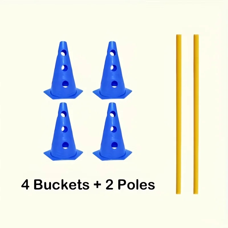 Dog Agility Training Equipment Set — Hurdle & Roadblock