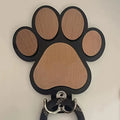 Paw Print Wooden Dog Leash Hanger Wall Hook For Collars Coats With Paw Design Holder Claw Hook Gift For Dog Lovers Pet Organizer