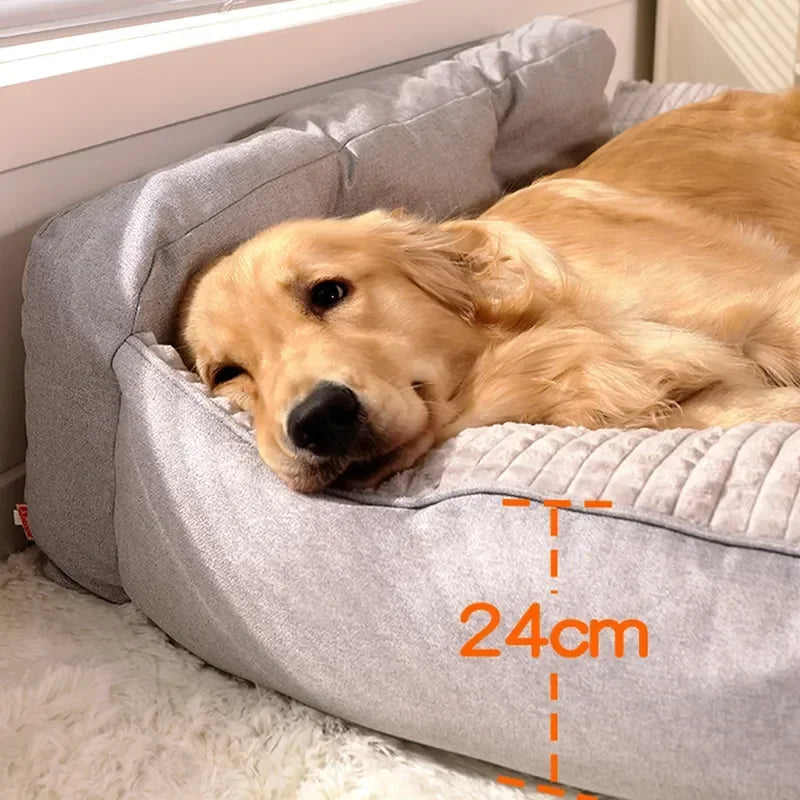 Removable Pet Beds Washable Dog Mat Winter Warm Dog Mat Luxury Sofa for Small Medium Dogs Plaid Bed for Cats Dogs Fluff Sleeping