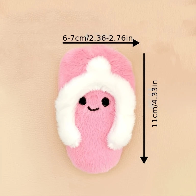 Slipper-Shaped Dental Chew Toy - in use