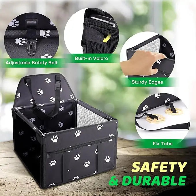 Pet Car Cushion Dog Cat Safety Seat Cushion Rear Seat Special Outgoing Waterproof Car Seat Kennel Bed Small Pet Carrying Basket