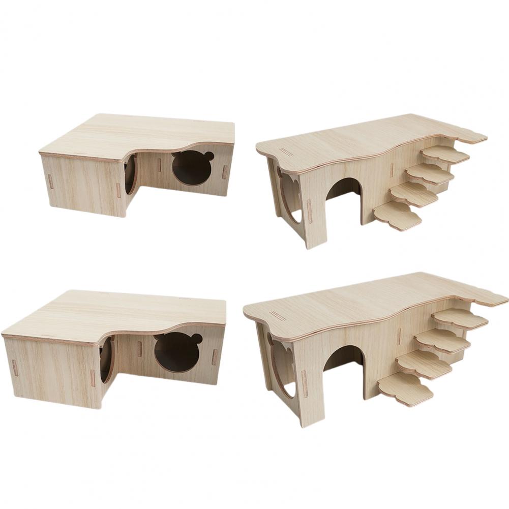 Shelter  Eco-friendly Hamster Hideout House Exercise Toy Living Hut Small Pet Nest Bite Resistant   for Golden Bear Rat