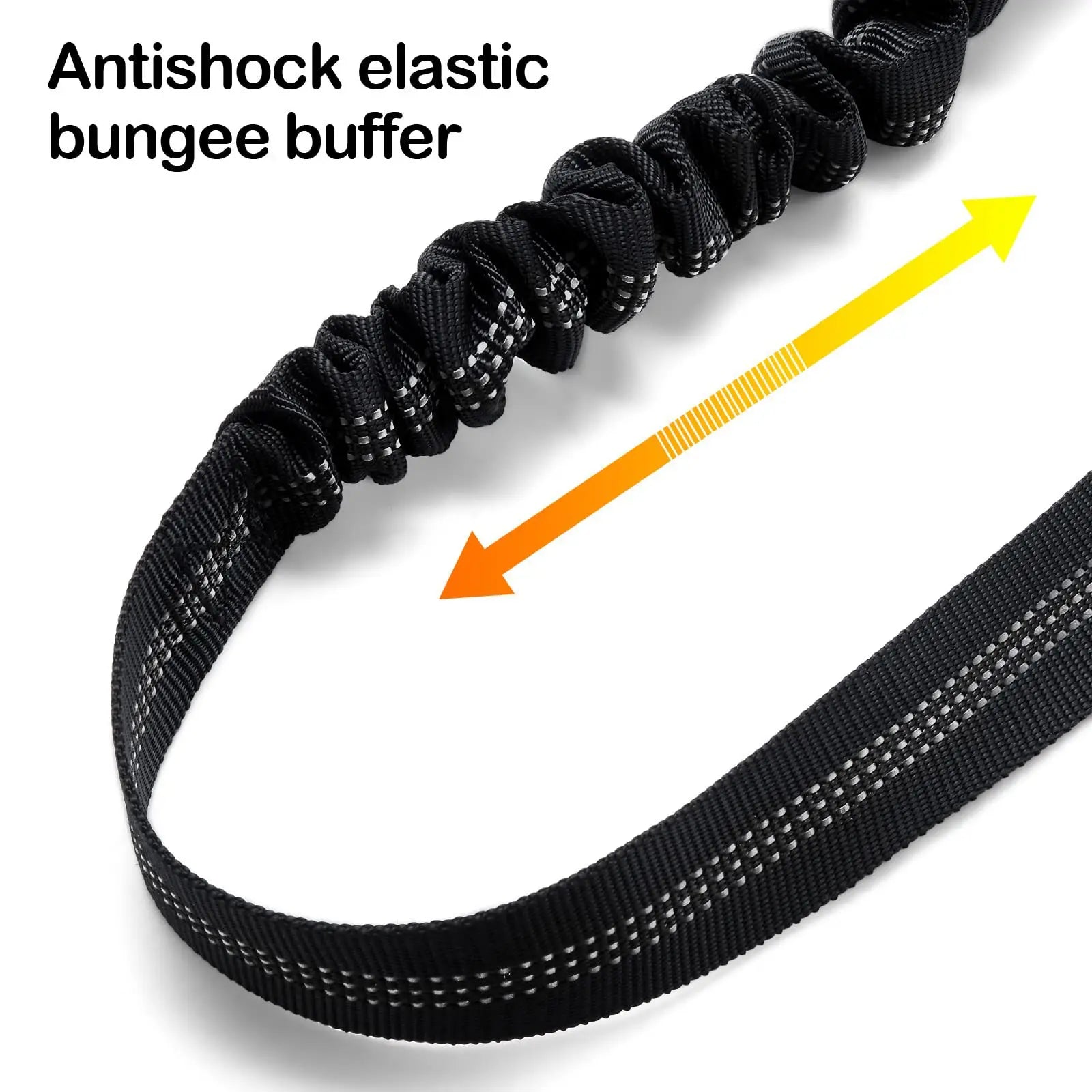 Adjustable Pet Car Seat Belt With Shock Absorbing Elastic Universal Clip Reflective Pet Car Seat Belt Pet Outdoor Supplies