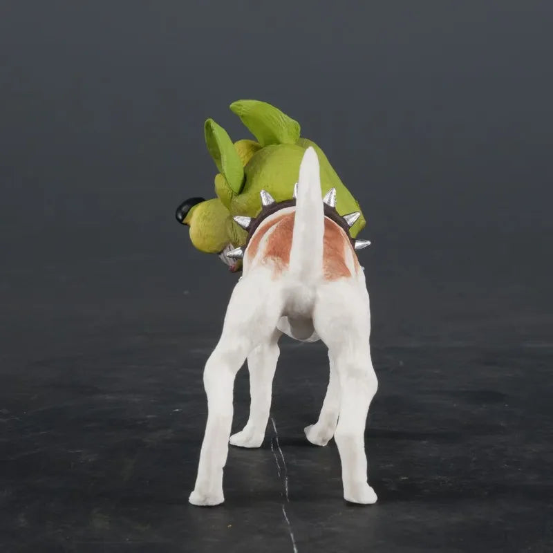 Handmade Dog Figurine - size and colour reference