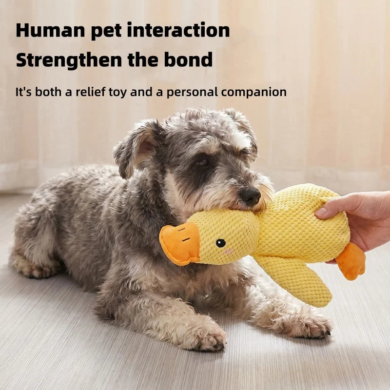 Plush Duck Chew Toy - additional angle view