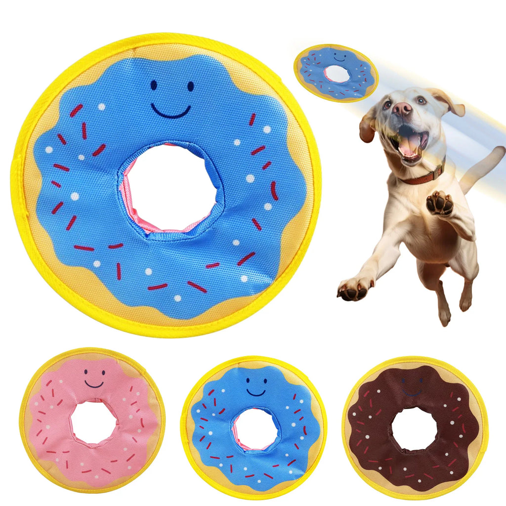Dog Donuts, Noisy Paper Toys, Outdoor Interactive, Squeaking Sound, Bite Resistant, Suitable for Small and Medium-Sized Dogs