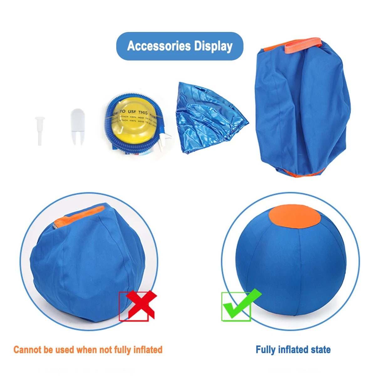 Inflatable Herding Ball Toy for Dogs
