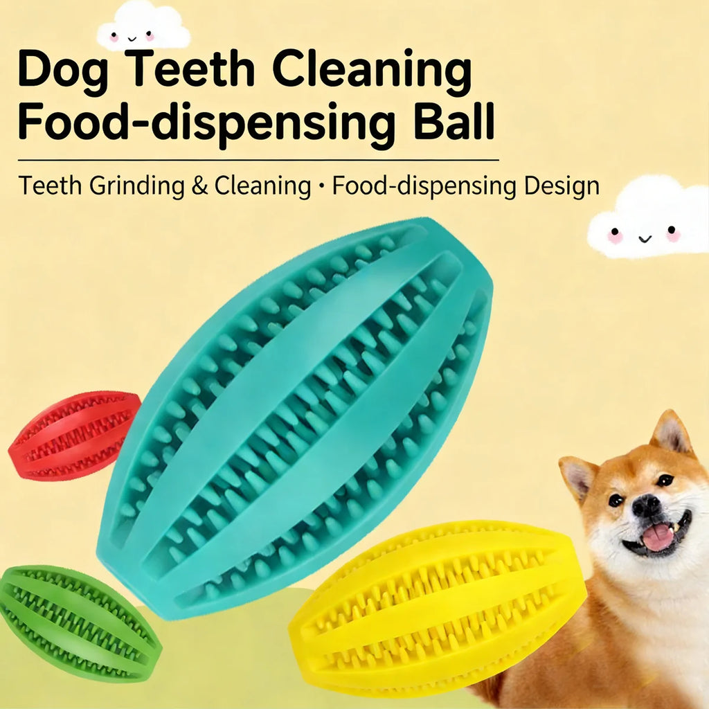 Interactive Treat-Dispensing Dental Chew Ball