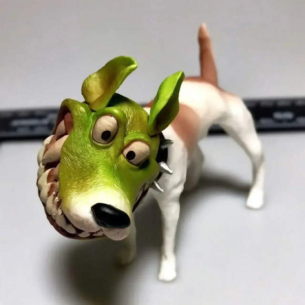 Handmade Dog Figurine - in use