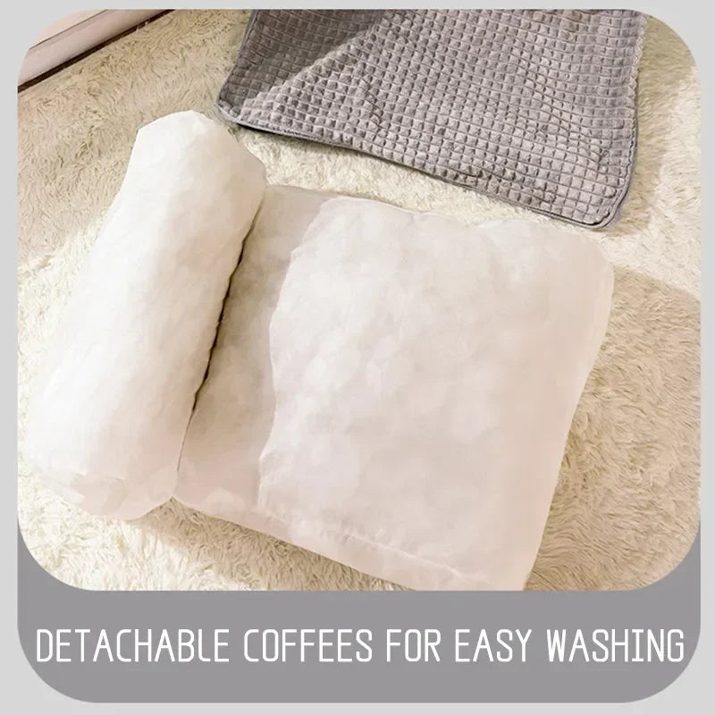 Removable Pet Beds Washable Dog Mat Winter Warm Dog Mat Luxury Sofa for Small Medium Dogs Plaid Bed for Cats Dogs Fluff Sleeping