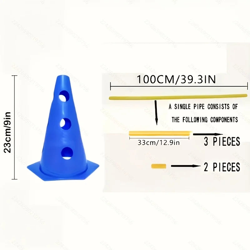 Dog Agility Training Equipment Set — Hurdle & Roadblock