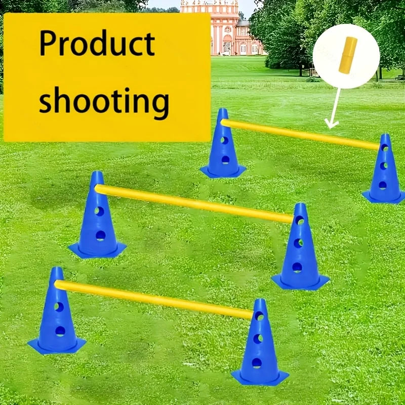 Dog Agility Training Equipment Set — Hurdle & Roadblock