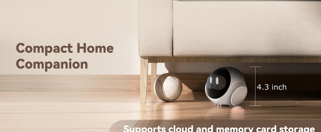 Pet Robot Camera | Indoor Movable with Auto-Recharge,2-Way Audio,Night Vision,Smart App Control,Cats/Dogs/Baby/Elderly