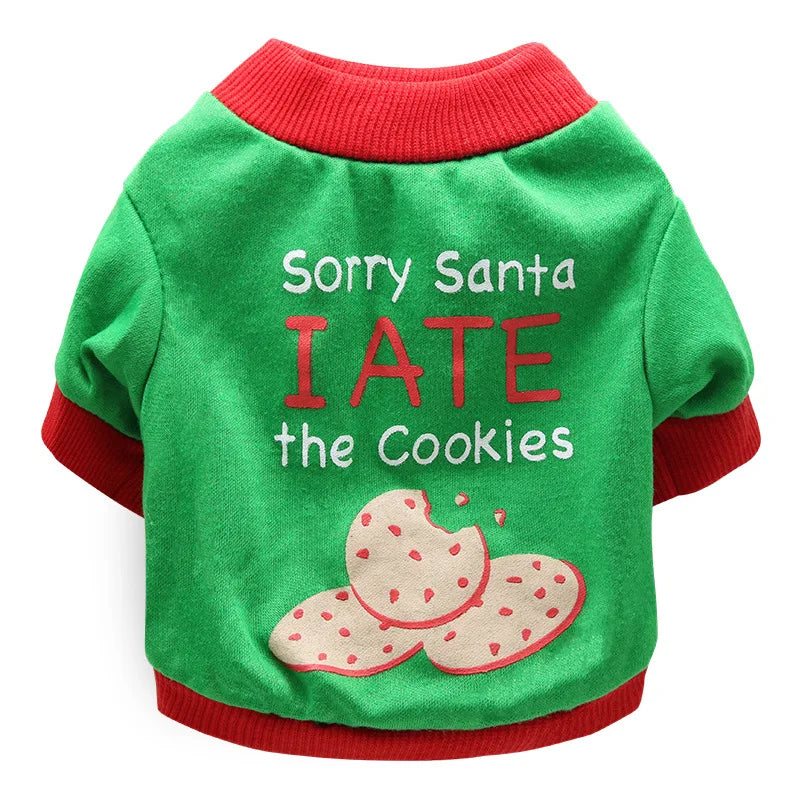 Halloween & Christmas Pet Clothes - Dog & Cat Winter Outfits for Small Breeds, Teddy, Siamese, Persian, Garfield & Blue Cats