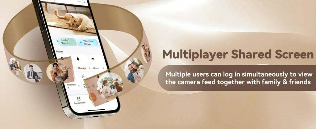 Pet Robot Camera | Indoor Movable with Auto-Recharge,2-Way Audio,Night Vision,Smart App Control,Cats/Dogs/Baby/Elderly