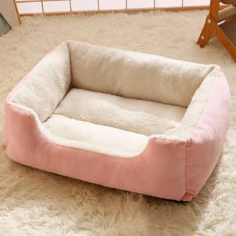 All Seasons Universal Pet Nest Cat Nest Dog Nest Mat Winter Warm Solid Square Nest Small Medium Sized Dog Teddy Corgi Sofa Bed