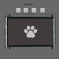 Expandable Pet Gate for Dogs & Cats -PE Mesh & Transparent Hook, Adjustable Portable Design, Indoor/Outdoor Use, Space-Saving