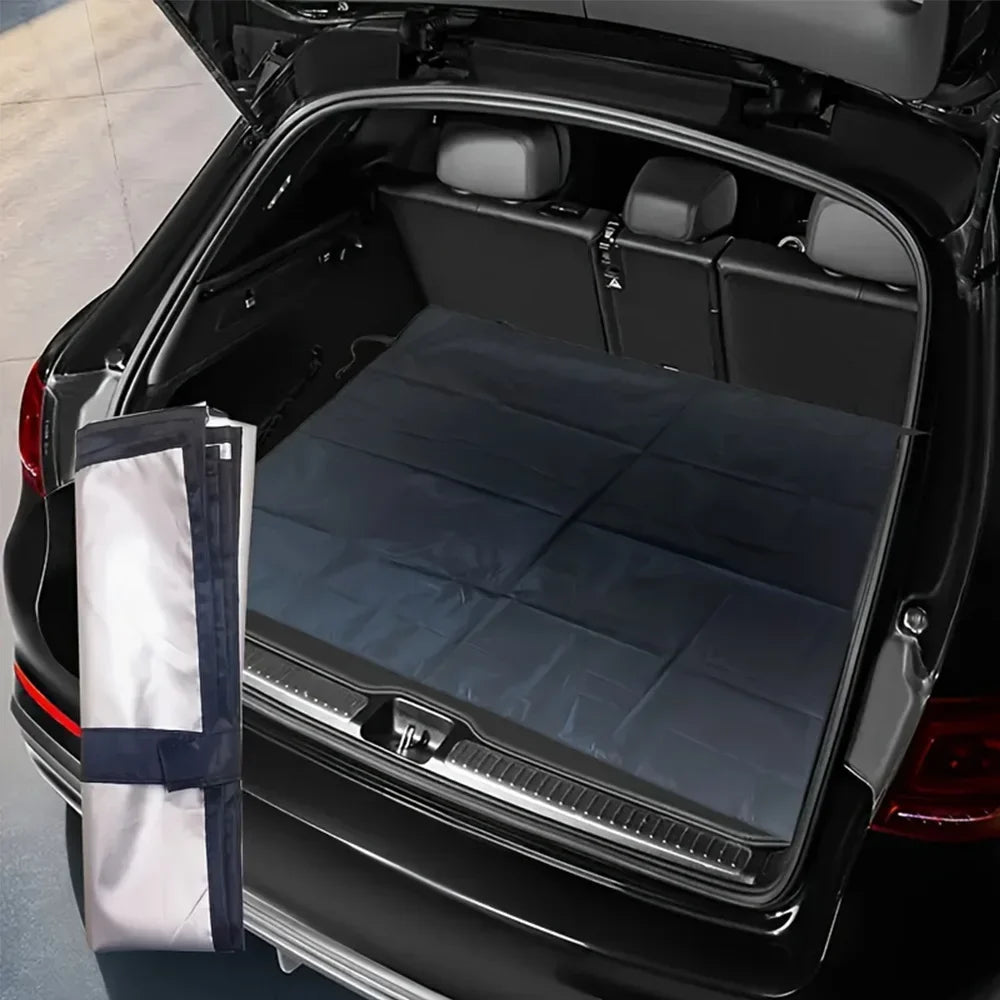 1PC Universal Waterproof Polyester Fiber Cargo Mat Portable Dustproof Luggage Liner Pet Mat for Car SUV Trunk Protection