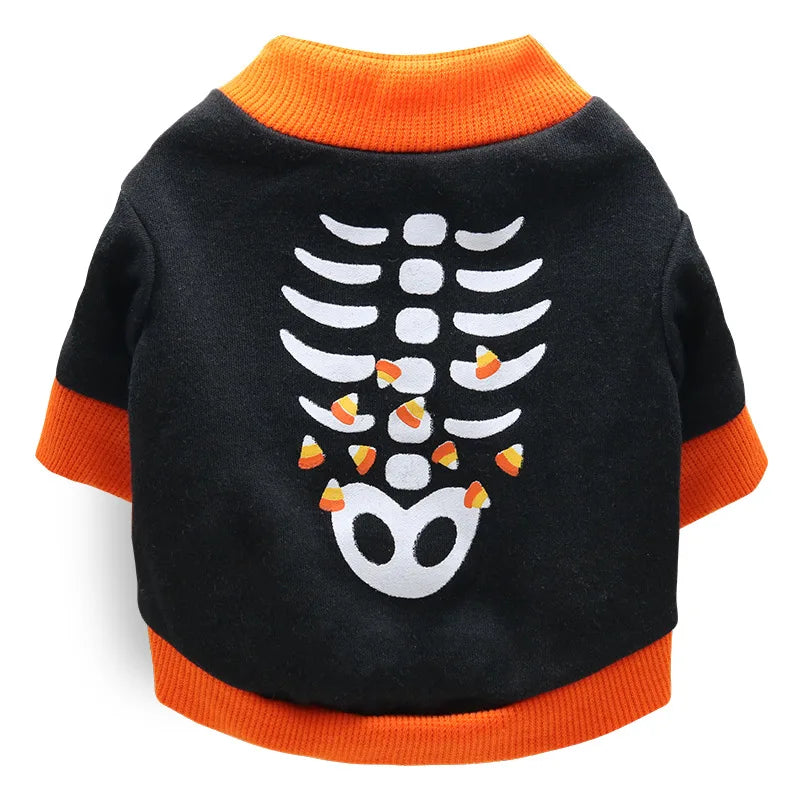 Halloween & Christmas Pet Clothes - Dog & Cat Winter Outfits for Small Breeds, Teddy, Siamese, Persian, Garfield & Blue Cats