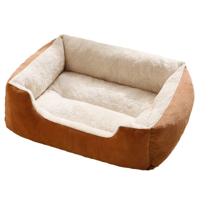 All Seasons Universal Pet Nest Cat Nest Dog Nest Mat Winter Warm Solid Square Nest Small Medium Sized Dog Teddy Corgi Sofa Bed