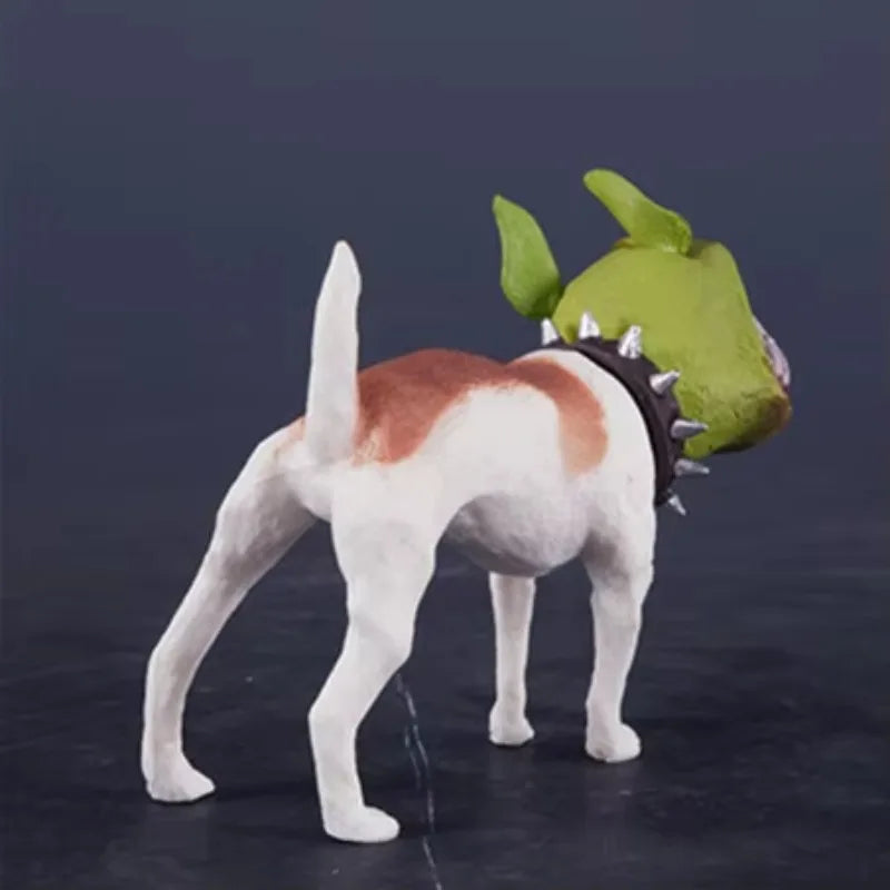 Handmade Dog Figurine - in use