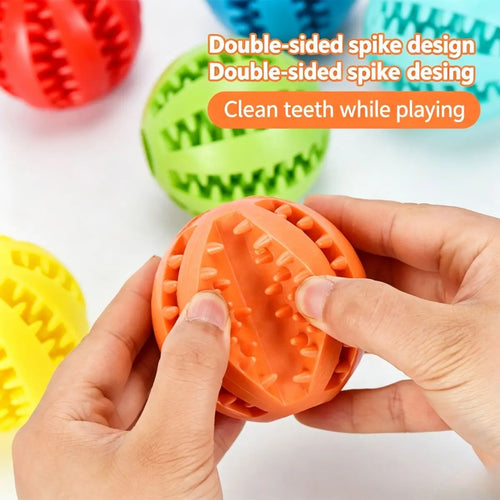 Bite-Resistant Treat-Dispensing Dog Toy Ball