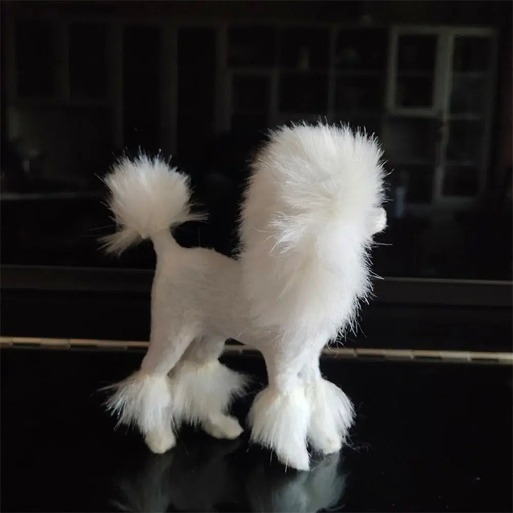 Dog Photo Prop Plush Figurine - size and colour reference