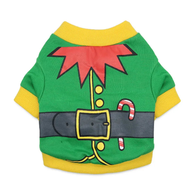 Halloween & Christmas Pet Clothes - Dog & Cat Winter Outfits for Small Breeds, Teddy, Siamese, Persian, Garfield & Blue Cats