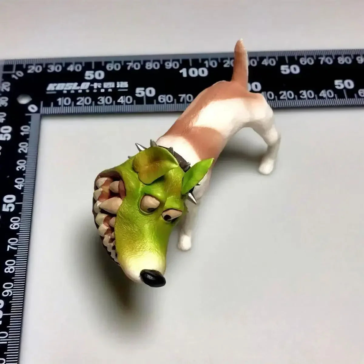 Handmade Dog Figurine - additional angle view