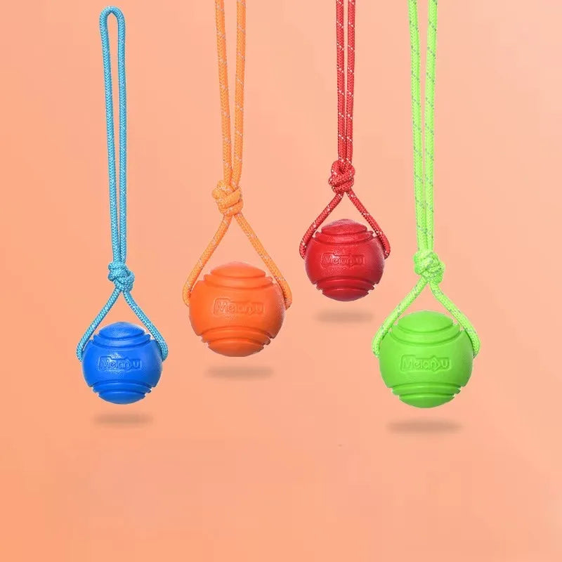 Cotton Tug Ball on Rope for Dogs
